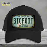 Bigfoot New Hampshire Novelty License Plate Hat Tag Mesh / Black