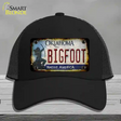 Bigfoot Oklahoma Novelty License Plate Hat Tag Mesh / Black