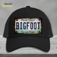 Bigfoot Rhode Island Novelty License Plate Hat Tag Mesh / Black