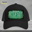 Bigfoot Vermont Novelty License Plate Hat Tag Mesh / Black