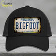 Bigfoot Virginia Novelty License Plate Hat Tag Mesh / Black