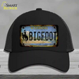 Bigfoot Wyoming Novelty License Plate Hat Tag Mesh / Black