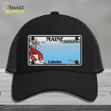 Maine Lobster Blank Novelty License Plate Hat Mesh / Black