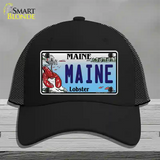 Maine Lobster Novelty License Plate Hat Mesh / Black