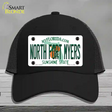 North Fort Myers Florida Novelty License Plate Hat Mesh / Black