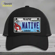 Native Maine Lobster Novelty License Plate Hat Mesh / Black