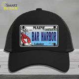 Bar Harbor Maine Lobster Novelty License Plate Hat Mesh / Black