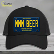 Mmm Beer Michigan Blue Novelty License Plate Hat Mesh / Black