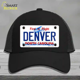 Denver North Carolina Novelty License Plate Hat Mesh / Black