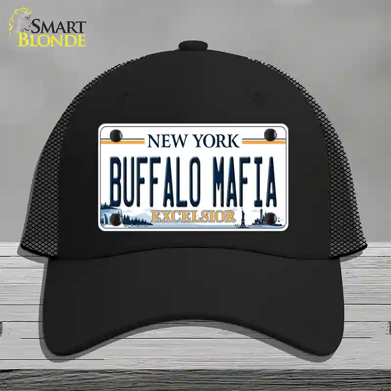 Buffalo Mafia New York Excelsior Novelty License Plate Hat Mesh / Black