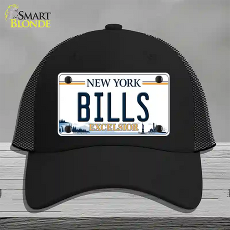 Bills New York Excelsior Novelty License Plate Hat Mesh / Black