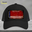 Rusty Michigan Bicentennial 76 Novelty License Plate Hat Mesh / Black