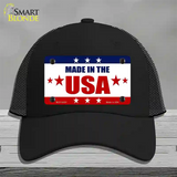 Made in the USA Novelty License Plate Hat Mesh / Black