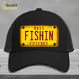 Fishin Friends Novelty License Plate Hat Mesh / Black