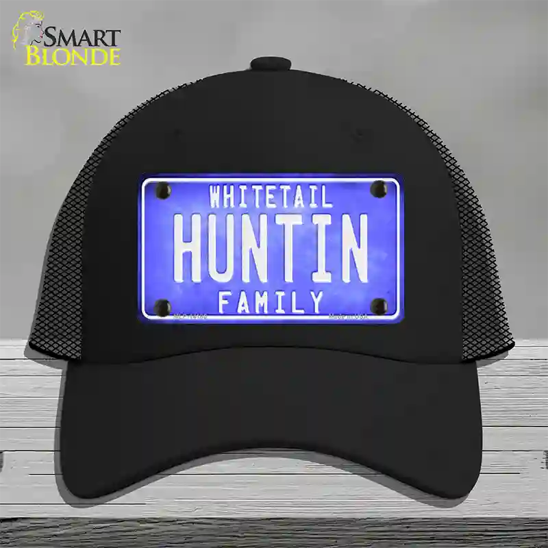 Huntin Family Novelty License Plate Hat Mesh / Black