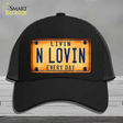 Livin N Lovin Everyday Novelty License Plate Hat Mesh / Black