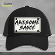 Awesome Sauce Novelty License Plate Hat Mesh / Black