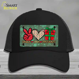 Peace Love Presents Novelty License Plate Hat Mesh / Black