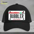 Bubbler Wisconsin Novelty License Plate Hat Mesh / Black