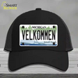 Velkommen Michigan Novelty License Plate Hat Mesh / Black