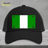 Nigeria Flag Novelty License Plate Hat Mesh / Black