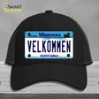 Velkommen Minnesota Novelty License Plate Hat Mesh / Black