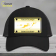 Virgin Islands Blank Novelty License Plate Hat Mesh / Black