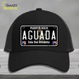 Aguada Puerto Rico Black Novelty License Plate Hat Mesh / Black