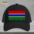 Gambia Flag Novelty License Plate Hat Mesh / Black