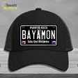 Bayamon Puerto Rico Black Novelty License Plate Hat Mesh / Black