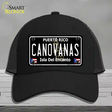 Canovanas Puerto Rico Black Novelty License Plate Hat Mesh / Black