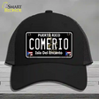 Comerio Puerto Rico Black Novelty License Plate Hat Mesh / Black