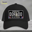 Dorado Puerto Rico Black Novelty License Plate Hat Mesh / Black