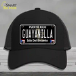 Guayanilla Puerto Rico Black Novelty License Plate Hat Mesh / Black