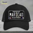 Maricao Puerto Rico Black Novelty License Plate Hat Mesh / Black