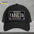 Yabucoa Puerto Rico Black Novelty License Plate Hat Mesh / Black