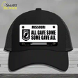 Missouri POW MIA Some Gave All Novelty License Plate Hat Mesh / Black