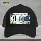 Gatlinburg License Plate Art Novelty License Plate Hat Mesh / Black