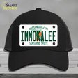 Immokalee Florida Novelty License Plate Hat Mesh / Black