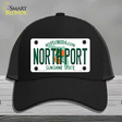 North Port Florida Novelty License Plate Hat Mesh / Black