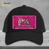 Peace Love Fishing Novelty License Plate Hat HAT-MLP-14464