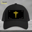 Caduceus Novelty License Plate Hat Mesh / Black