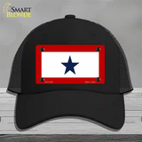 Blue Star One Novelty License Plate Hat Mesh / Black