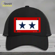 Blue Star Two Novelty License Plate Hat Mesh / Black