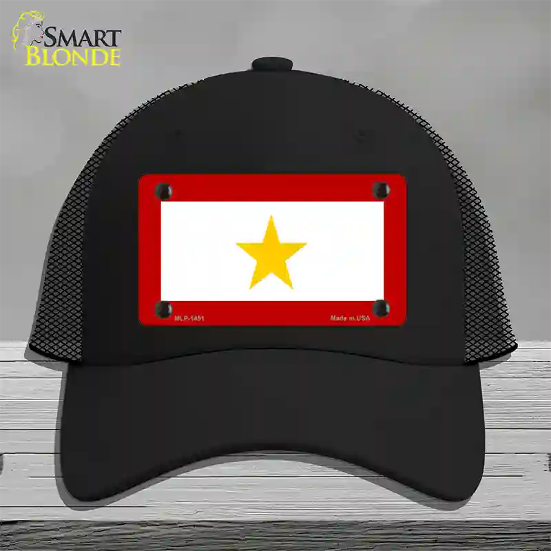 Gold Star Mother One Novelty License Plate Hat Mesh / Black