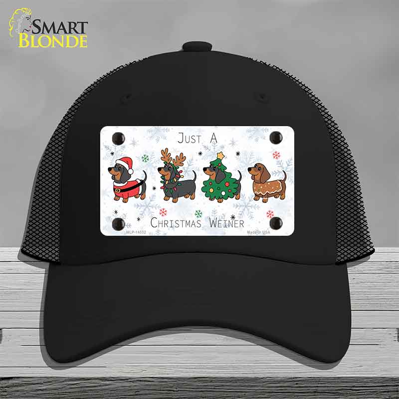 Just a Christmas Weiner Novelty License Plate Hat HAT-MLP-14552