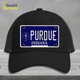 Purdue Indiana Novelty License Plate Hat Mesh / Black