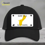 Guam State Novelty License Plate Hat Mesh / Black