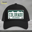 Colorado State Novelty License Plate Hat Mesh / Black