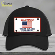 These Colors Never Run Novelty License Plate Hat Mesh / Black